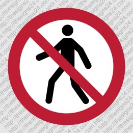 Läbipääs keelatud kleebis ISO 7010 P004