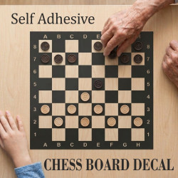 Chess Board Sticker – Large Self-Adhesive Decal for Table or Floor
