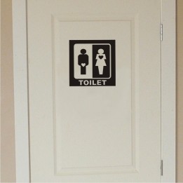 WC tualeti uksekleebis 1