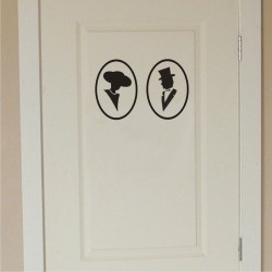 WC Toilet Door Sign v11