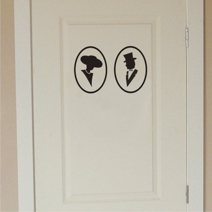 WC tualeti uksekleebis v11