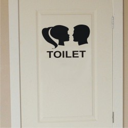 WC Toilet Door Sign v13