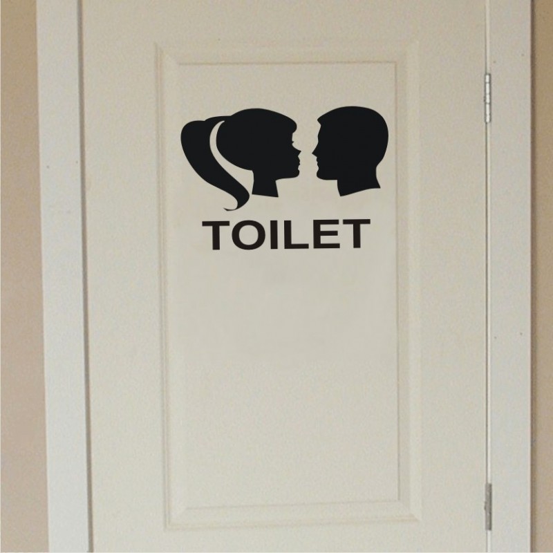 WC tualeti uksekleebis v13