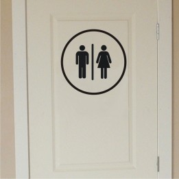 WC tualeti uksekleebis v15