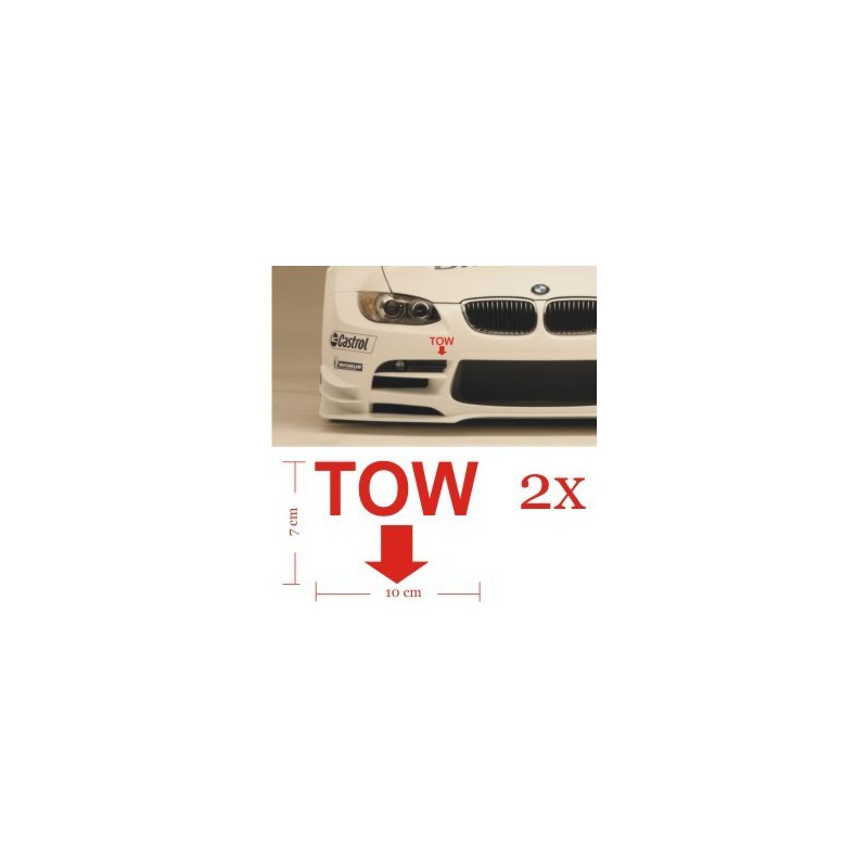 Tow Sticker Decal 2pcs